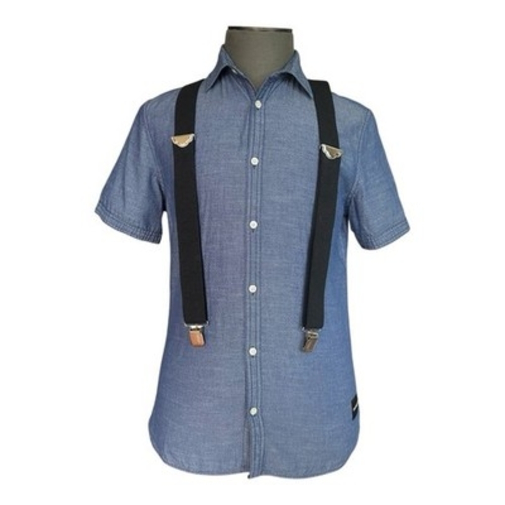 Black Dickies Men's Adjustable Suspenders 1X-3X NWT